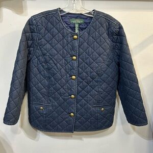 LRL Ralph Lauren Quilted Barn Jacket - Coastal Grandmother / Large ,Y2K